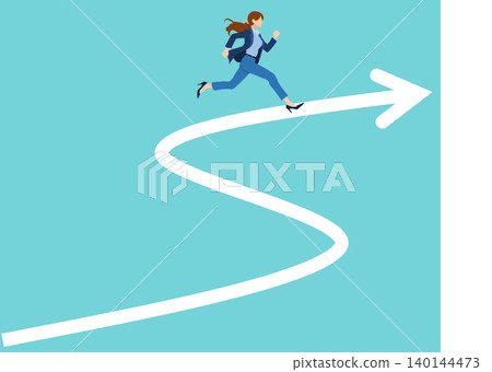 實現目標的路線圖插圖 實現目標的路線圖插圖 140144473