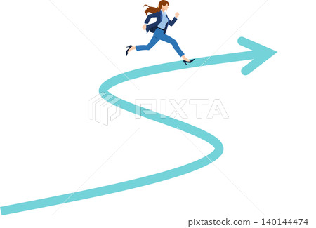 實現目標的路線圖插圖 實現目標的路線圖插圖 140144474
