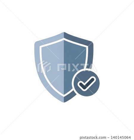 Security - Blue Shield with Checkmark Badge Icon Representing Verified Protection and Trusted Safety Concept Security - Blue Shield with Checkmark Badge Icon Representing Verified Protection and Trusted Safety Concept 140145064