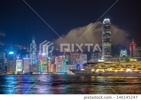 Night Embankment of Hong Kong City Night Embankment of Hong Kong City 140145247
