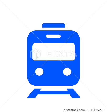 A simple, easy-to-use train front icon (blue) for station and transfer information. A simple, easy-to-use train front icon (blue) for station and transfer information. 140145270