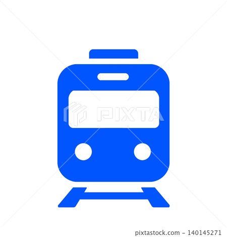 一個簡單易用的火車車頭圖示(藍色),用於顯示車站和轉乘資訊。 一個簡單易用的火車車頭圖示(藍色),用於顯示車站和轉乘資訊。 140145271