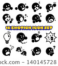 Set of 16 Emotion Icons | Emoticons, Reactions, and Pictograms 140145728