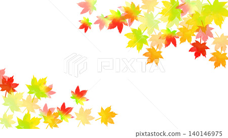 Autumn maple leaves Japanese style frame Autumn maple leaves Japanese style frame 140146975