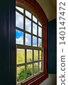 Colonial wooden window 140147472