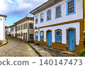 Historic colonial-style houses 140147473