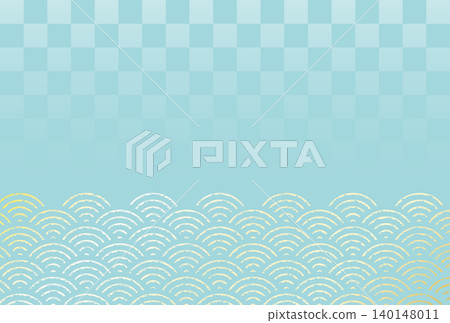 Summer/Japanese pattern light blue background luxury Summer/Japanese pattern light blue background luxury 140148011