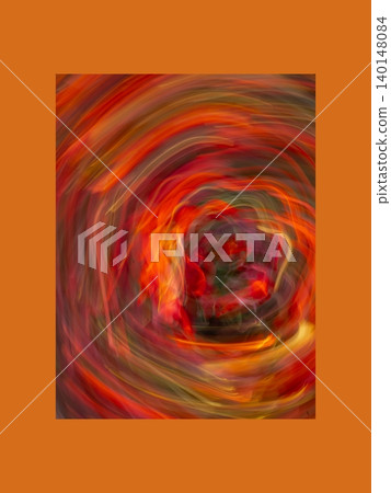 Abstract Red and Orange Floral Swirl in Motion Abstract Red and Orange Floral Swirl in Motion 140148084