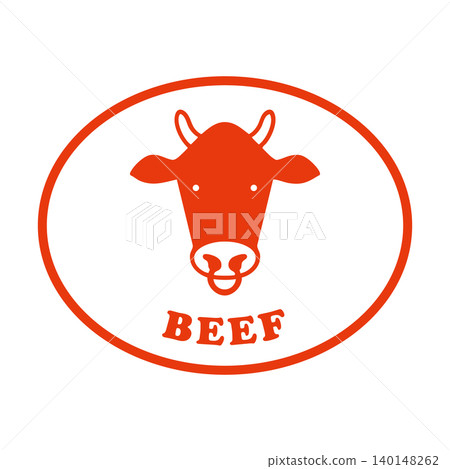 牛肉（圓形牛肉圖標，紅色） 140148262