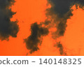 Sky orange sunset dark clouds nature evening red cloud landscape black beautiful summer background 140148325