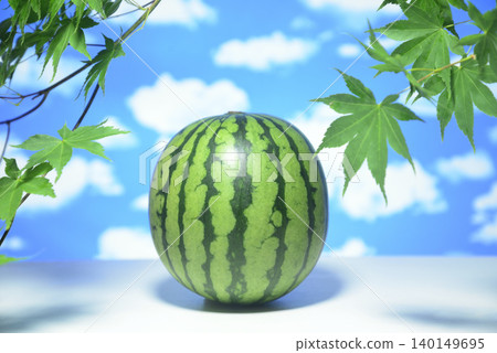Watermelon in blue sky Watermelon in blue sky 140149695