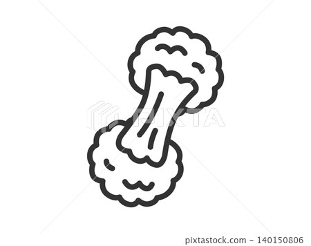 Cheese ball icon (line drawing) illustration Cheese ball icon (line drawing) illustration 140150806
