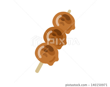 Illustration of a mitarashi dango icon 140150971