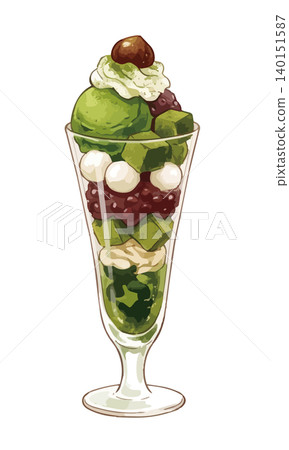 A mouthwatering illustration of a parfait A mouthwatering illustration of a parfait 140151587