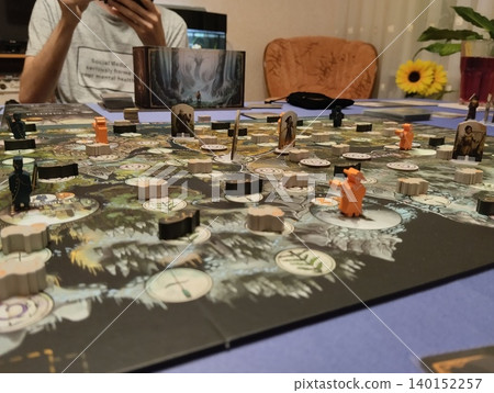 Mozyr, Belarus, April 10 2025: Board Game Beast Gameplay 140152257