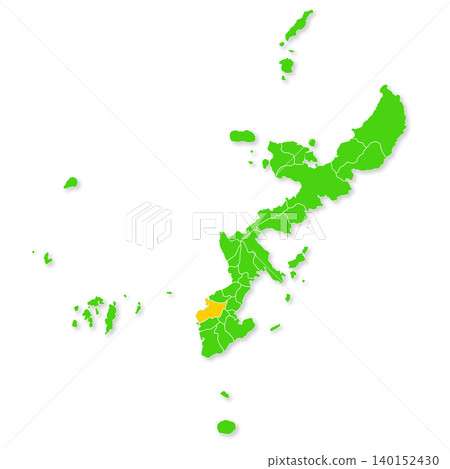 沖繩本島及那霸市地圖 140152430