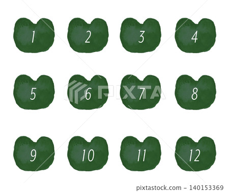 Bear number icon (green) 140153369
