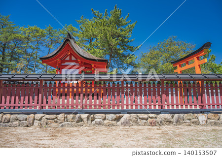 安藝國宮島:清森神社(南側) 安藝國宮島:清森神社(南側) 140153507