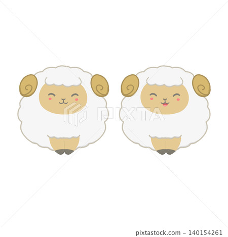 Icon of two sheep 140154261