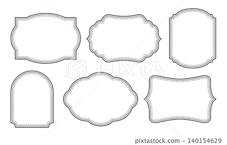 Classic decorative frame, simple frame set Classic decorative frame, simple frame set 140154629