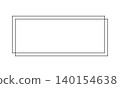 Simple frame with offset double lines 140154638
