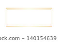Simple gold double-line frame 140154639