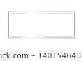 Simple silver double-line frame 140154640