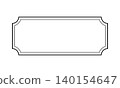 Decorative frame, rectangular classic frame 140154647