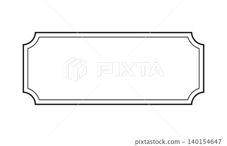 Decorative frame, rectangular classic frame Decorative frame, rectangular classic frame 140154647