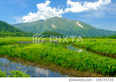 Mountain reflected in the pond Mountain reflected in the pond 140154738