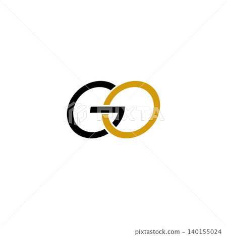 Go letter text vector logo design Go letter text vector logo design 140155024