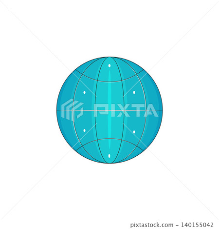 Abstract Globe with Grid Lines Vector Illustration Abstract Globe with Grid Lines Vector Illustration 140155042
