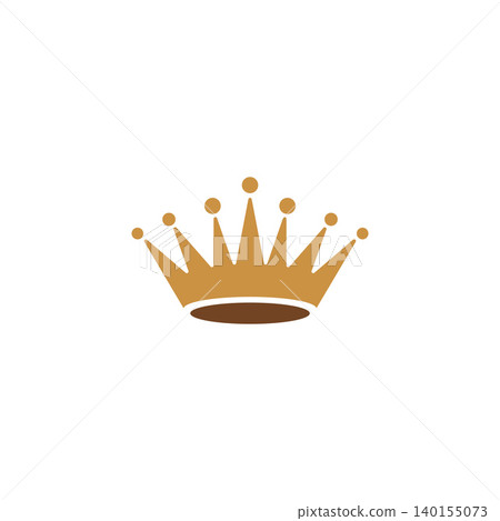 Luxury gold crown logo design Luxury gold crown logo design 140155073