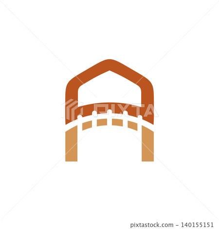 A letter bridge arch logo design A letter bridge arch logo design 140155151