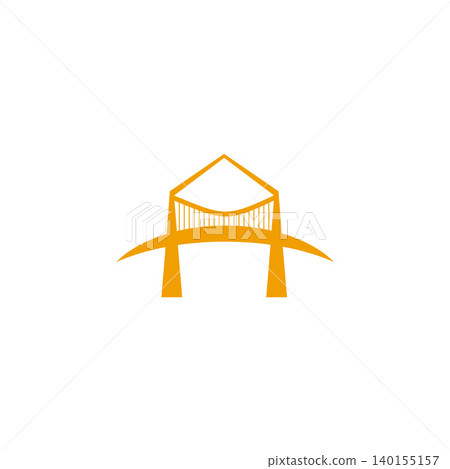 A letter bridge arch logo design A letter bridge arch logo design 140155157
