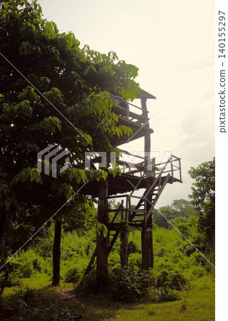 Watchtower in Chitwan National Park, Nepal Watchtower in Chitwan National Park, Nepal 140155297