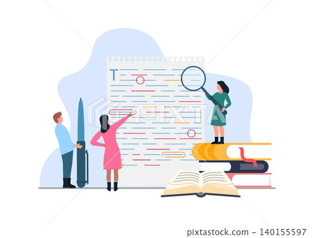 Professional Team Proofreading and Editing Document Stock Illustration Professional Team Proofreading and Editing Document Stock Illustration 140155597