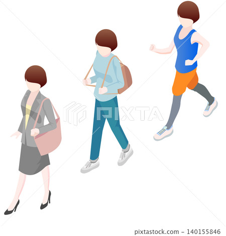 Walking Women Walking Women 140155846