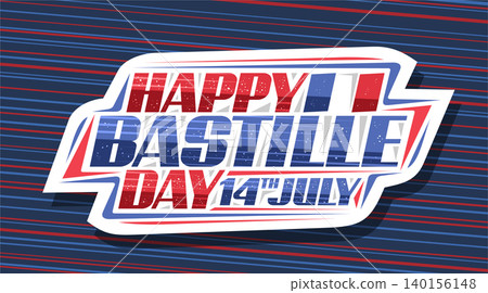 Vector logo for Bastille Day 140156148
