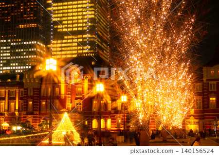 Tokyo Station Christmas Illuminations Tokyo Station Christmas Illuminations 140156524