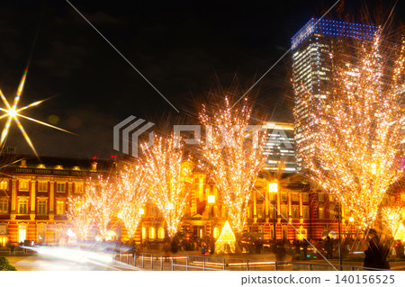 Tokyo Station Christmas Illuminations Tokyo Station Christmas Illuminations 140156525