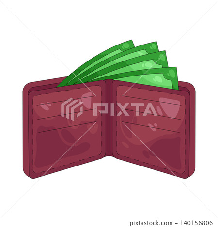 Illustration of wallet Illustration of wallet 140156806