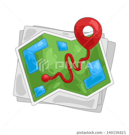 Illustration of map Illustration of map 140156821