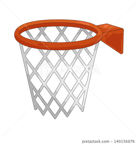 Illustration of basketball hoop 140156876