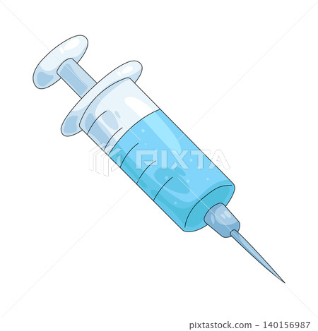 Illustration of syringe Illustration of syringe 140156987