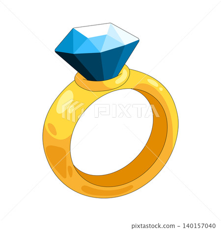 Illustration of diamond ring Illustration of diamond ring 140157040