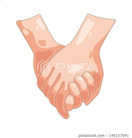 Illustration of Holding hand 140157041