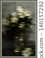 Still Life with White Flowers and Motion Blur 140157292