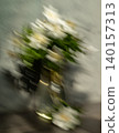 Dreamy White Flowers in Glass Vase 140157313