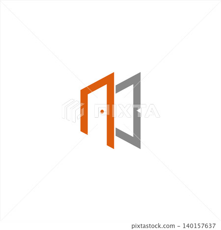 AB letter door home building logo design AB letter door home building logo design 140157637